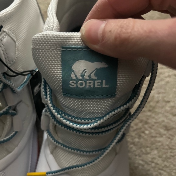 NWT Sorel Women's Out 'N About III Classic Waterproof Boot - White, Cyber Yellow - Picture 13 of 13